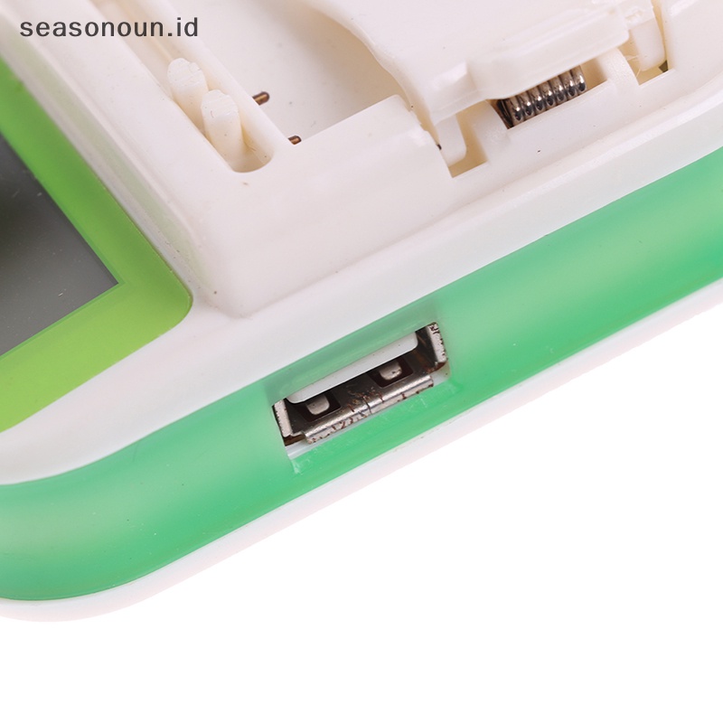 Seasonoun Layar Indikator LCD Charger Universal Handphone Untuk Hp USB-Port.