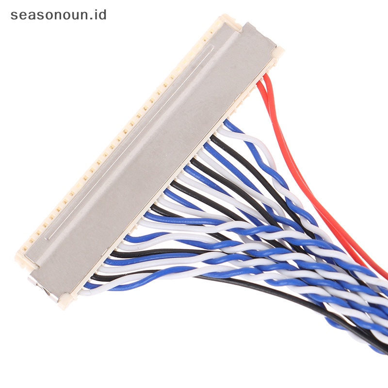 Seasonoun LVDS cable FIX-30P-S6 30pin double 2ch 6-bit dual 6bit Kabel Layar LCD panel.