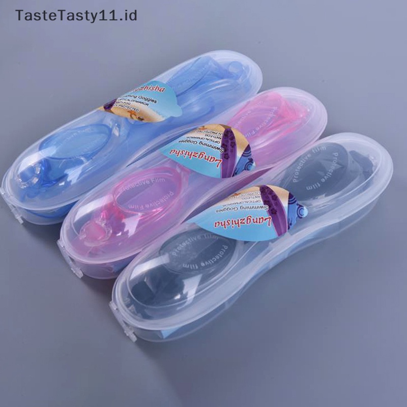 Tastetasty 1PC Kacamata Renang Profesional Anti-Kabut Tahan Air Kacamata Anak Dengan Penyumbat Telinga.