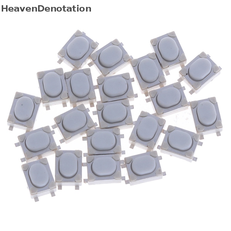 [HeavenDenotation] 20pcs 3 * 4 * 2.5mm SMD Tact Switch 4pin Sentuh Saklar Mikro Tombol Tekan Saklar HDV