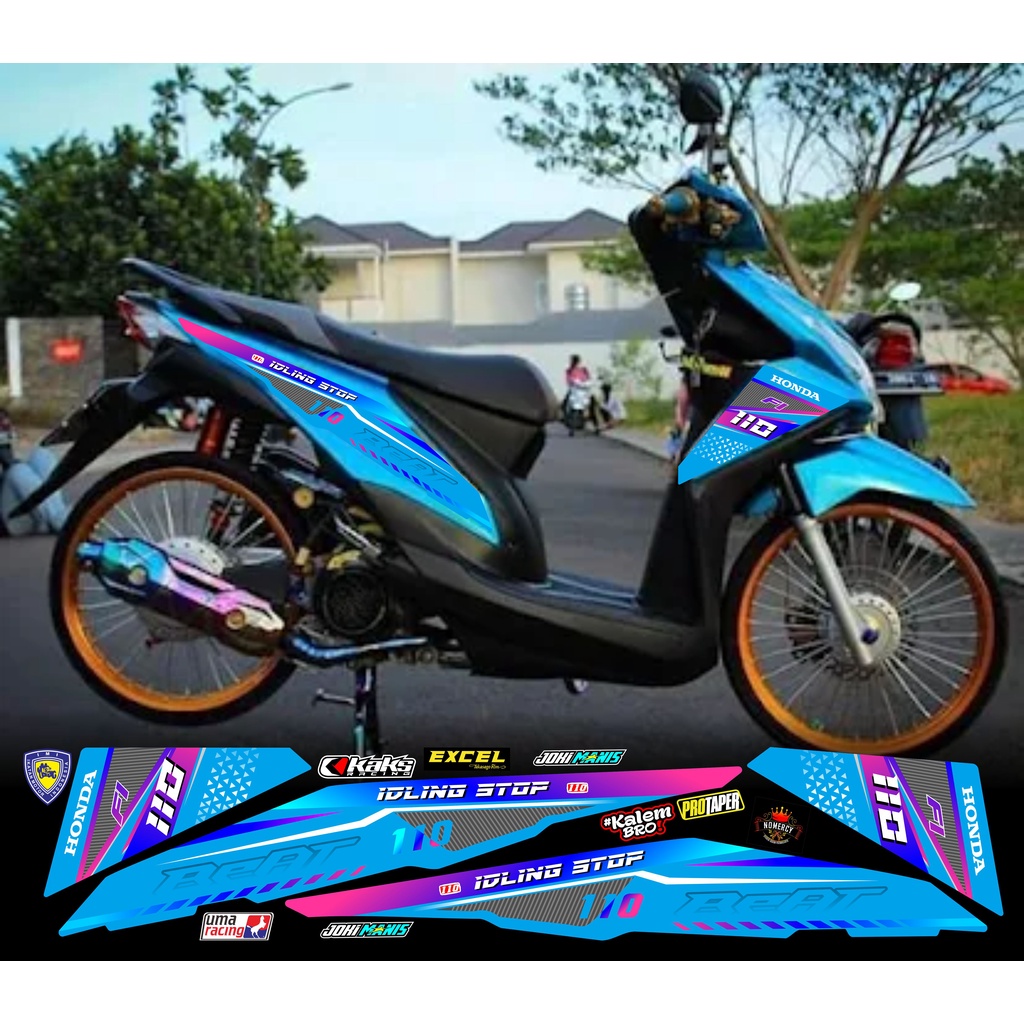 striping beat fi variasi warna/variasi beat fi striping beat fi racing striping varian