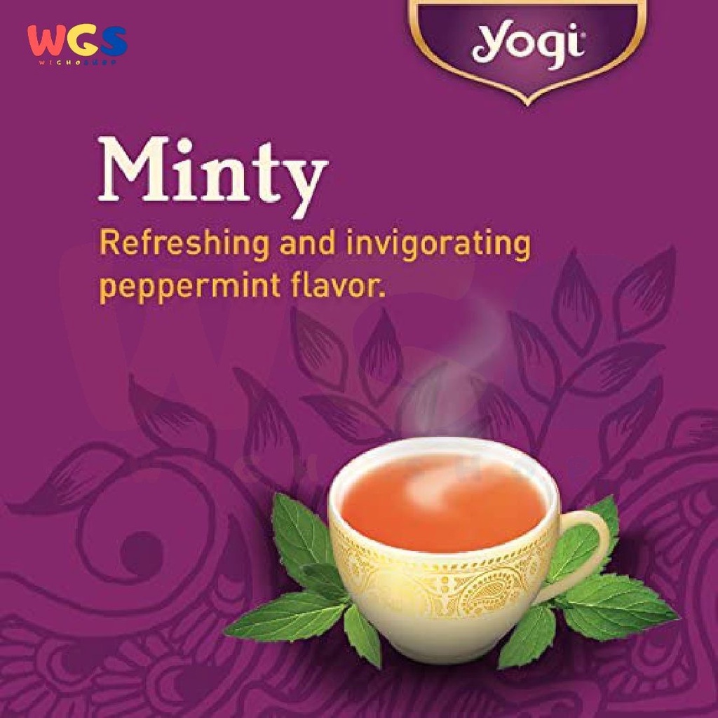 Yogi Tea Purely Peppermint Caffeine Free 16 Tea Bags 85 oz (24 g)