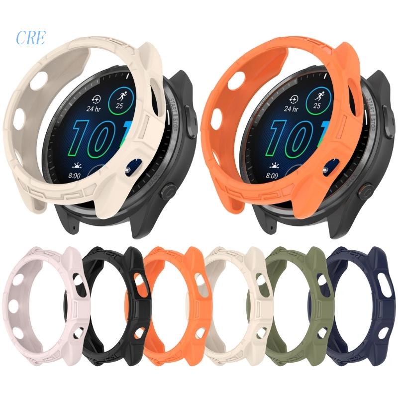 Cre Watch Case Bumper-Cover Kerang Pelindung Ringan Untuk Garmin-Forerunner965