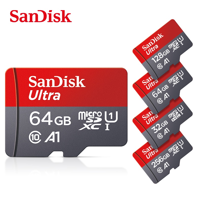 Sandisk Memory Card 256GB 512GB 128GB Kartu TF Real Kapasitas Super Besar 16GB 8GB 32GB 64GB SD Card