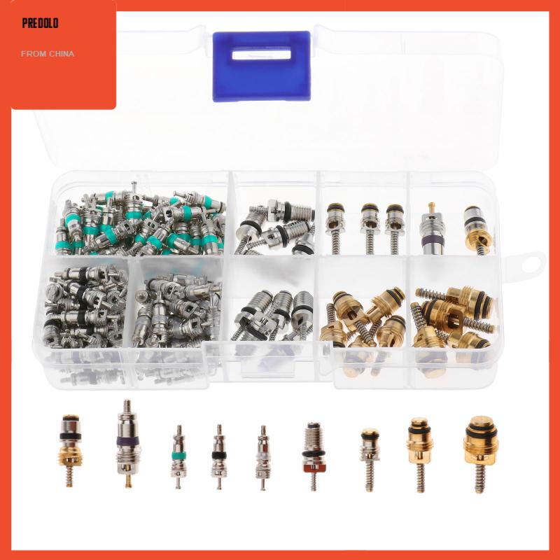 [Predolo] 134pcs A/C Mobil Auto Ac Core Assortment R134A Kotak