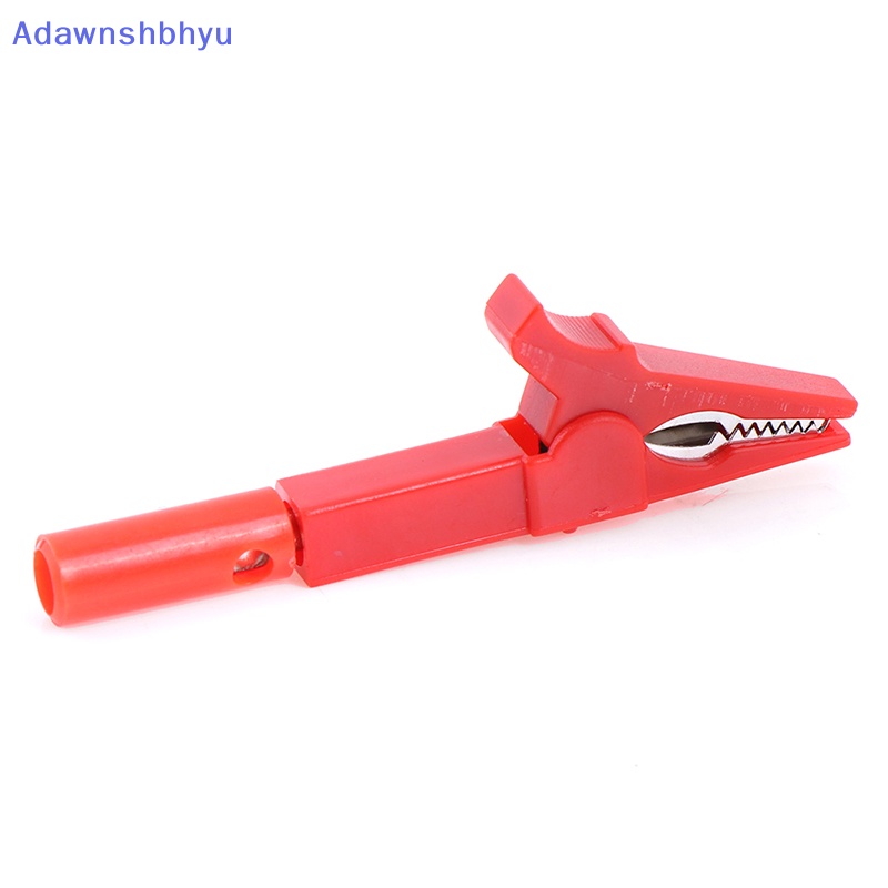 Adhyu 2pcs Klip Buaya 55mm Dengan 2pcs plug banana 4mm Hitam Dan Merah ID