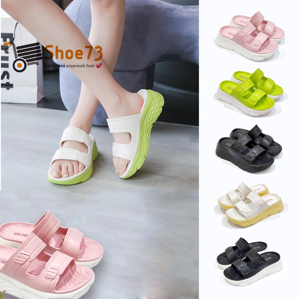 BARA-BARA 8087 - ZHB2 SIZE 37-41 ORIGINAL | Sandal Selop Jelly Tinggi Wanita | Sendal Kokop Cewek Impor