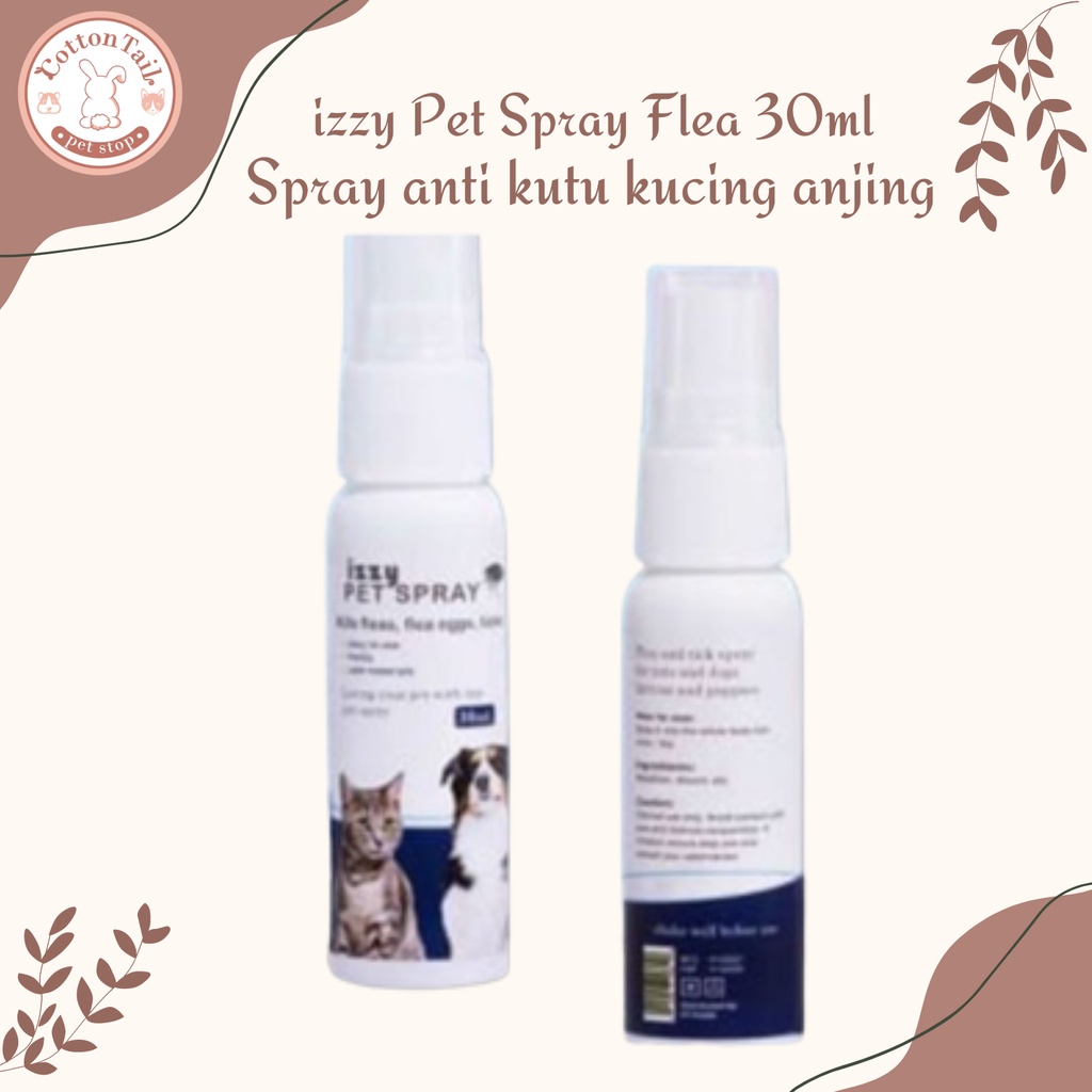 Izzy Pet Spray Kucing Anjing Anti Kutu Parasit 30ml