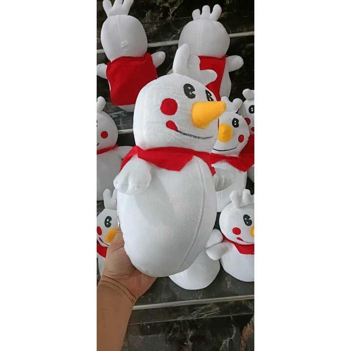 BOP BONEKA MIXUE VIRAL UKURAN JUMBO 39-40CM + LAMPU LED BAHAN LEMBUT PUTIH SUCI CANTIK BERSERI