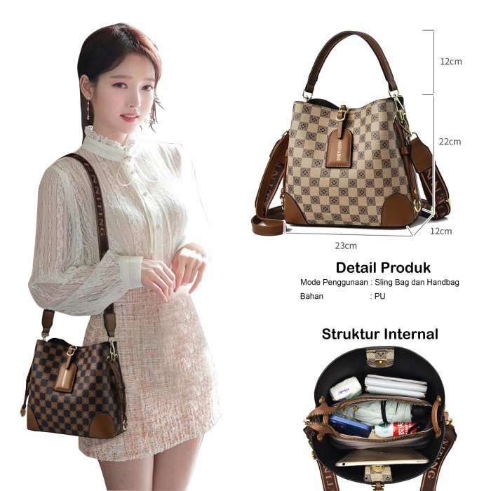 Tas Selempang Wanita Import Tas Hand Bag Fashion Pesta Wanita