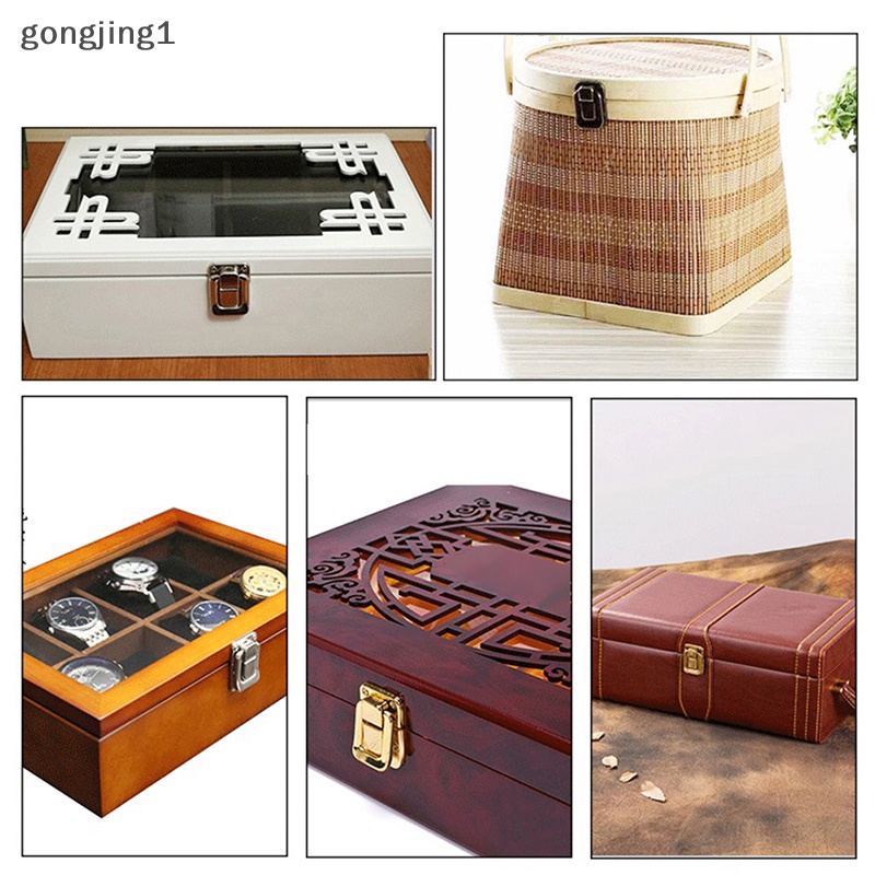 Ggg Small Wine Chest Case Gift Box Toggle Latch Koper Kunci Pengait Hardware ID