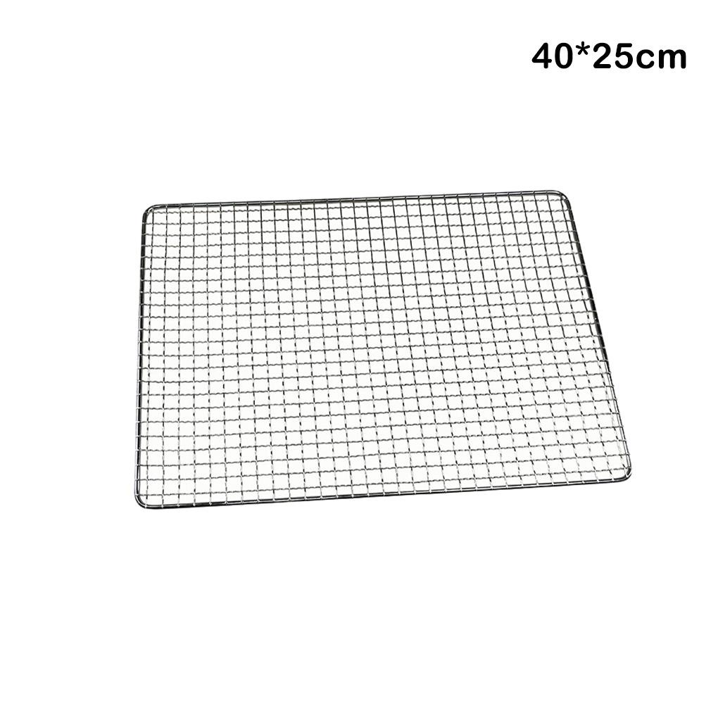 Panggangan Barbekyu Anti Lembab Dicuci Reusable Portable Persegi Panjang Anti Karat BBQ Piknik Grill Jaring Aksesoris