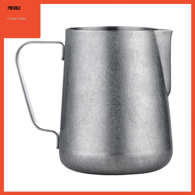 [Predolo] Coffee Milk Frothing Jug, Stainless Steel, Pitcher Kukus Espresso Untuk Cafe, Cappucino