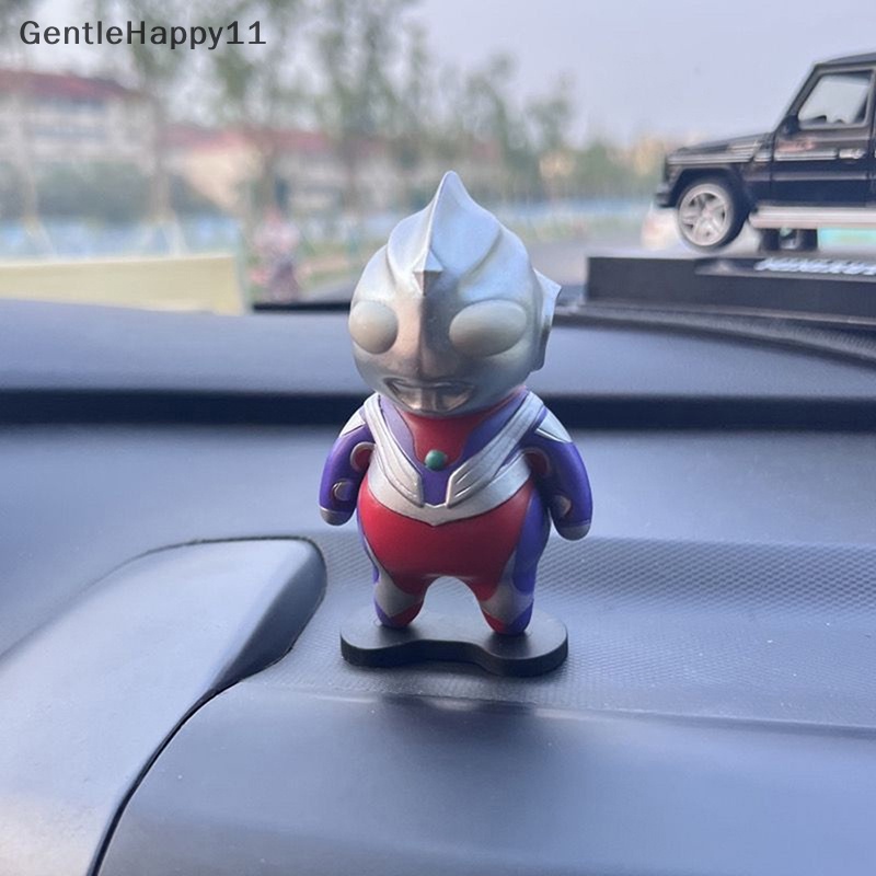 Gentlehappy 9cm Q version Ultraman Tiga Obesitas Tokoh Anime PVC Angka Lucu Model Koleksi Boneka Mainan Hadiah Anak Mobil Dekorasi id