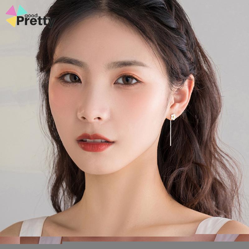 Pure silver elk candle earchain simple lovely earrings Girl Jewelry Gift S925 - PD