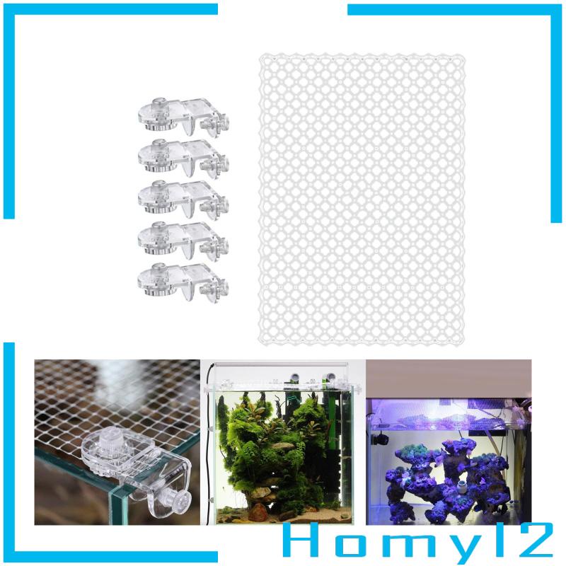 [HOMYL2] Layar Aquarium Dengan Net Holder Anti Loncat Mudah Dipasang Mesh Screen Net