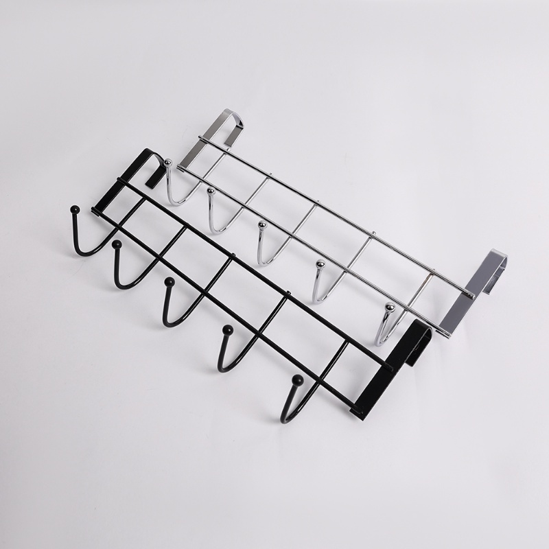 5kait Bebas Pukulan/Pintu Belakang Stainless Steel Tempat Penyimpanan/Dapur Kamar Mandi Kabinet Back Type Coat Towel Hanger Organizer