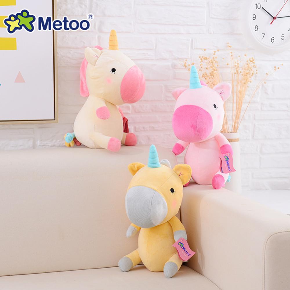 Timekey Metoo Cute Unicorn Plush Toy Boneka Mainan Untuk Anak Hari Anak Ulang Tahun Plush Animal Toys Rumah Dekorasi Kamar Anak O3W7