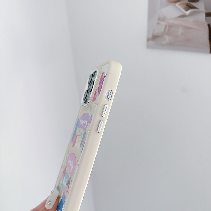 Children Wearing Hat Soft Silicon Case HP iP iPhone 12 13 14 Pro Max 11 Girl Woman FTD Casing Apple