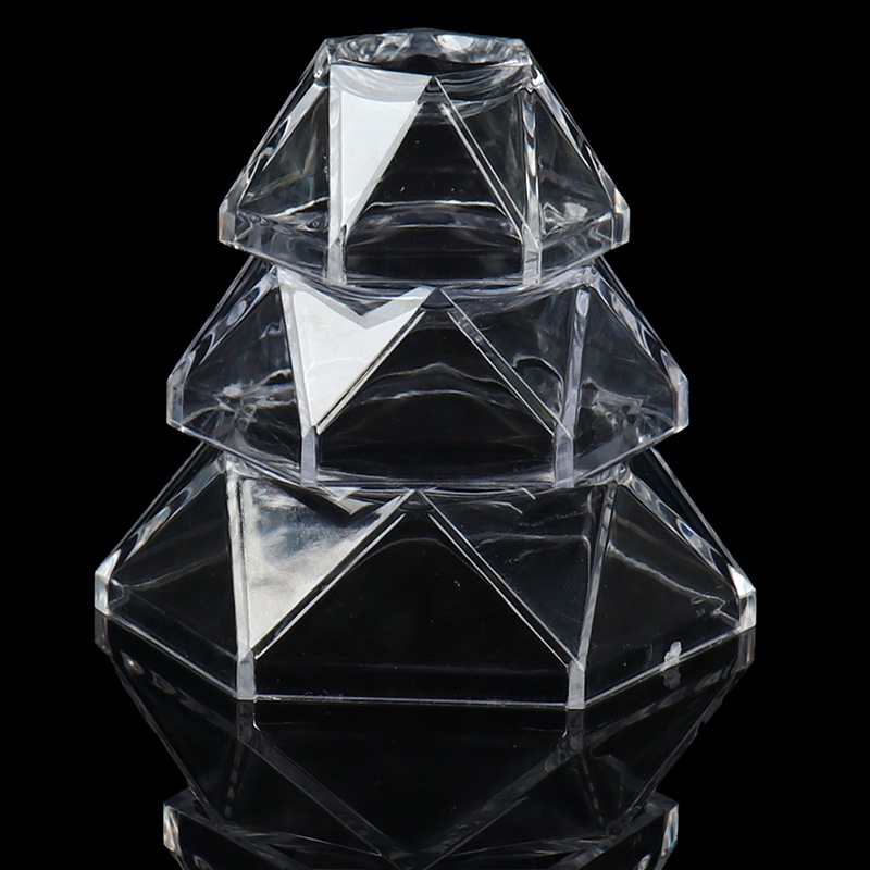 Xo 2pcs Alas Bola Kristal Akrilik Display Stand Glass Sphere Holder Pedestal OL