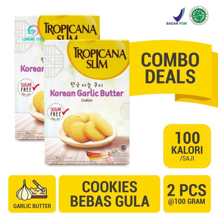 

Twin Pack: Tropicana Slim Korean Garlic Butter Cookies (5 Sch)
