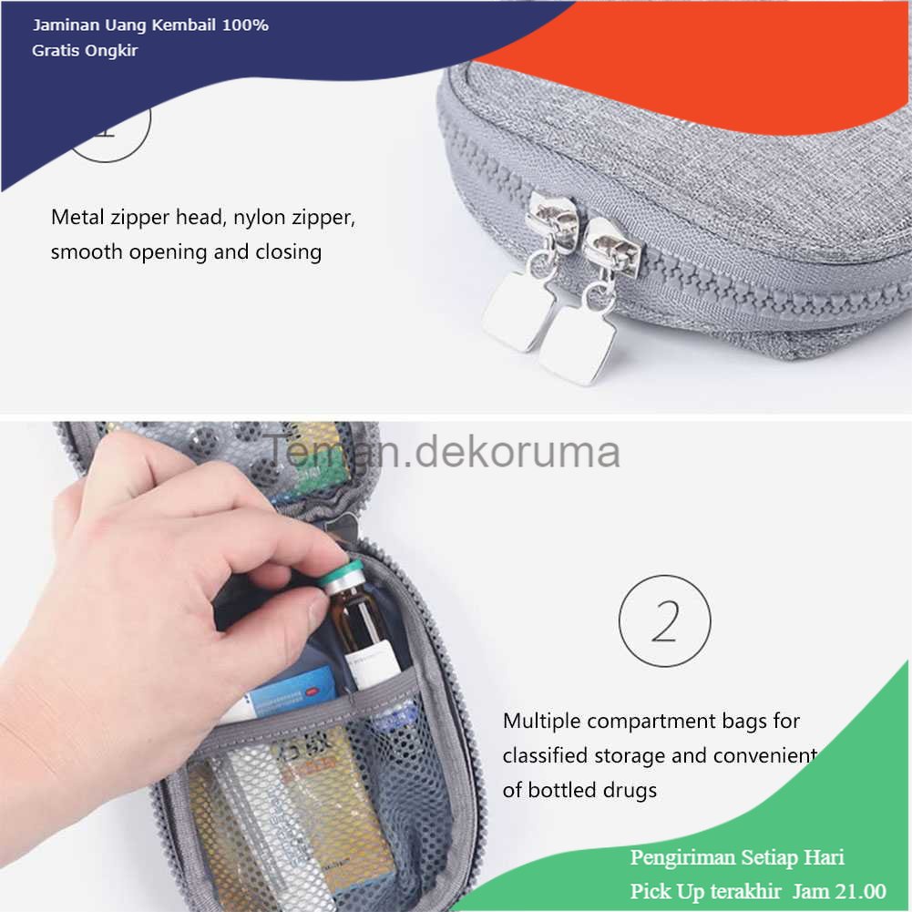 TD - DPR WEEKEI HIGHT Tas Obat P3K Travel First Aid Kit Bag Portable 14x11x3cm - TB-0623