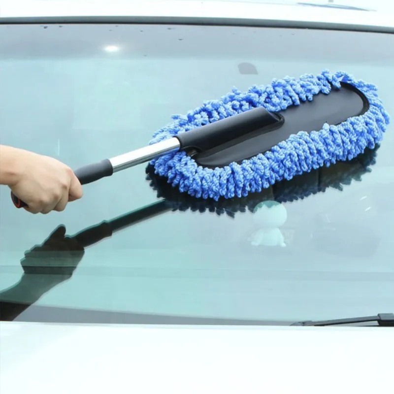 Microfiber Car Brush Kemoceng Pembersih Debu Cuci Mobil Telescopic