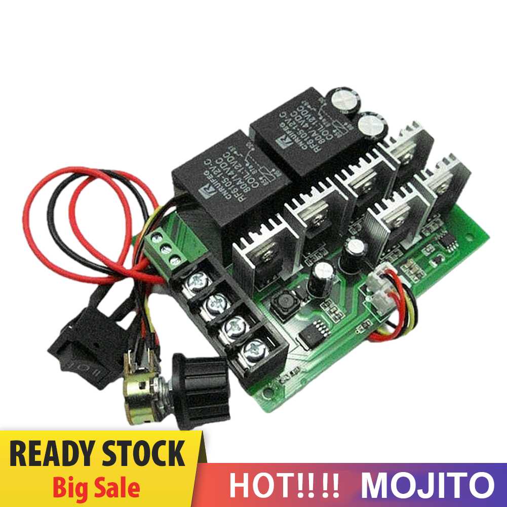 Dc12v 24V 36V Brush Motor Speed Controller 2000W 40A Modul Gubernur Motor