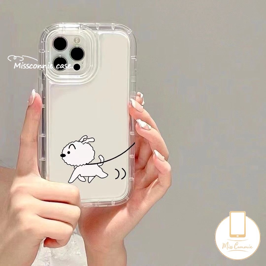 Casing Untuk Realme C53 C55 C25 C21Y C11 2020 C15 C25s C12 5 9i 6i 5i 5s 7i C35 C20 C25Y C33 C30 C30S C17 C3 C1 C2 C11 Kartun Snoopy Cute Puppy Transparan Airbag Shockproof Cover