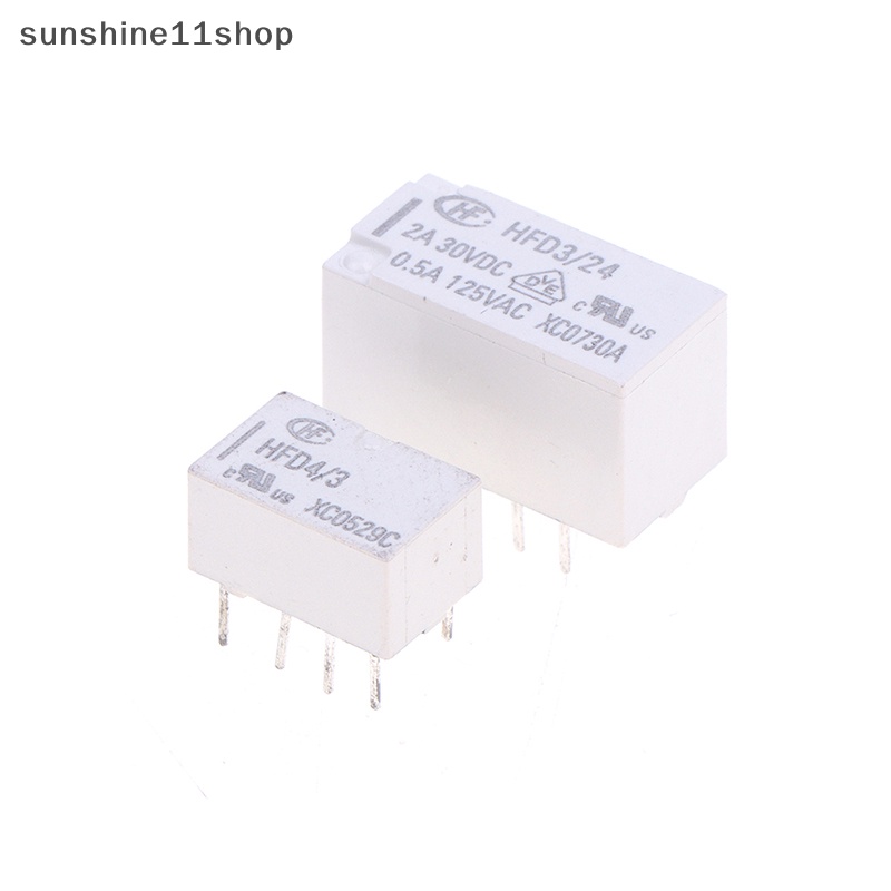 Relay Sinyal SHO HFD4 2A 8Pin SMD Relay 3V 4.5V 5V 12V 24V DC HFD4-V/5V HFD4 /12V -S N