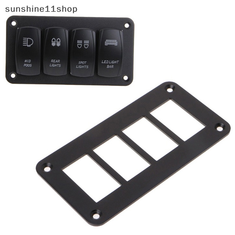 Sho Rocker Switch Housing Frame Untuk Carling ARB Dashboard Panel Pasang Aluminium N