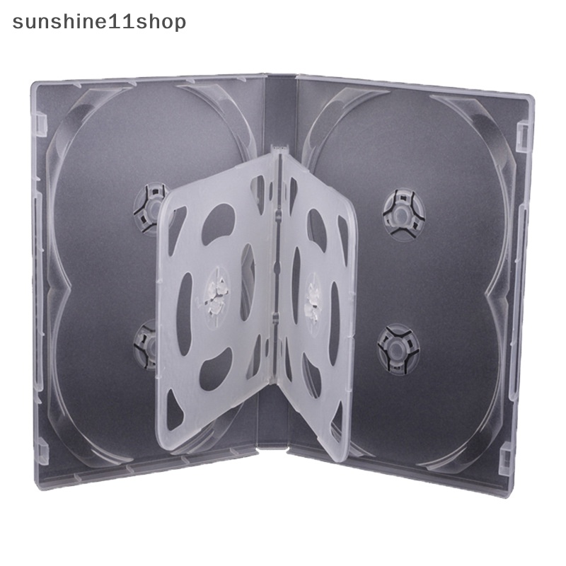 Sho High Quality Kosong CD Case Plastik PP Susu Transparan CD Case CD Case Kapasitas 4-8 Discs N