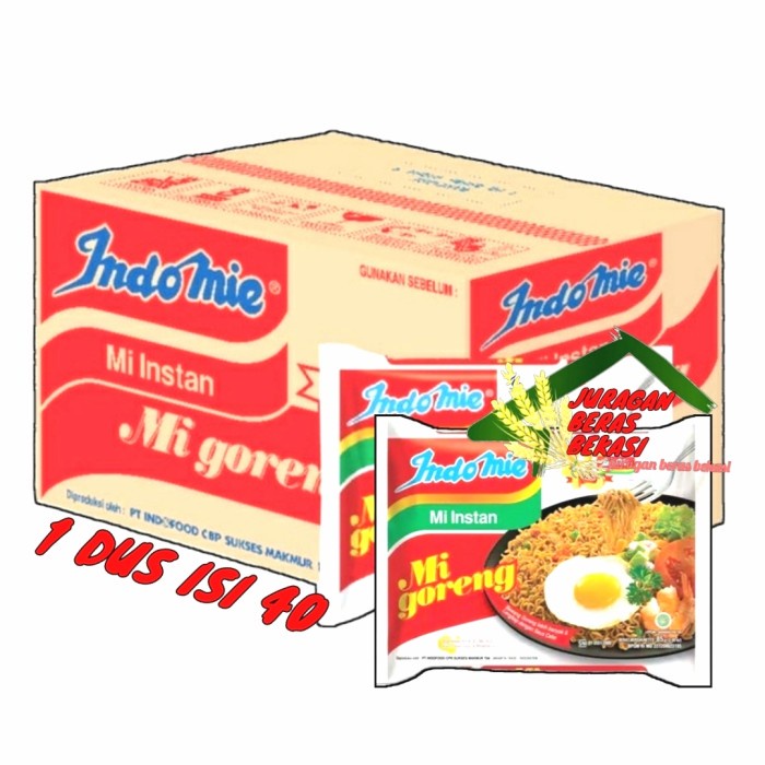 

Terjangkau INDOMIE GORENG 1 DUS ISI 40