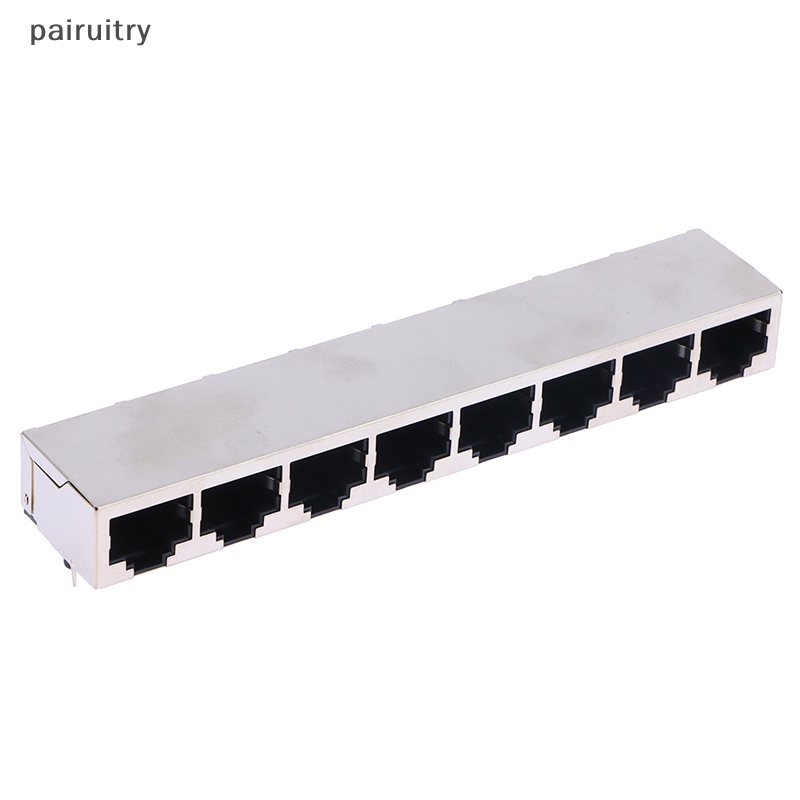 Prt 1x2 /4/6 /8 Port 59 8 Port Series Susun Female RJ45 Jaringan Eterna LAN PCB Socket Connector Jack PRT