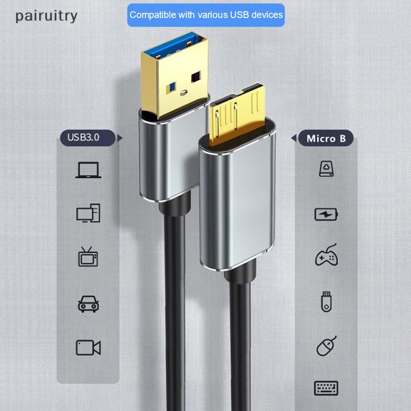 Kabel Eksternal Hardisk PRT USB Kabel Micro B Kabel HDD Kabel Data Mikro PRT