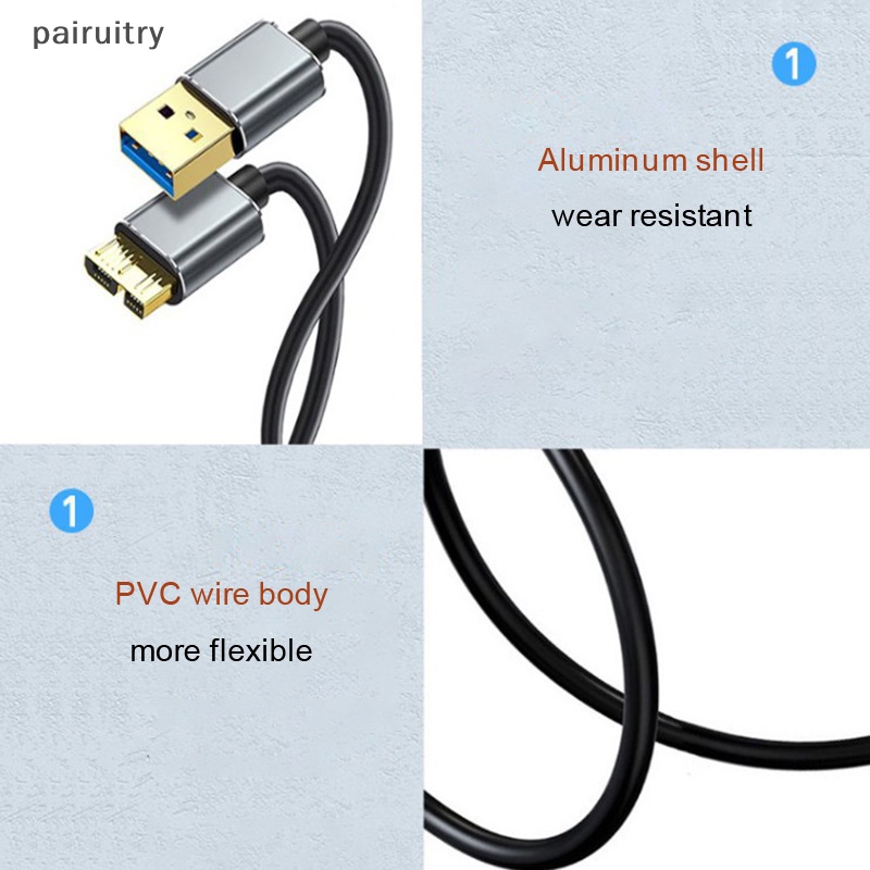 Kabel Eksternal Hardisk PRT USB Kabel Micro B Kabel HDD Kabel Data Mikro PRT