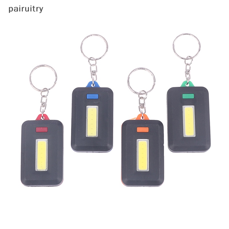 Prt 1PCS Portable Mini COB LED Gantungan Kunci Senter Key Chain Torch Light Lamp PRT