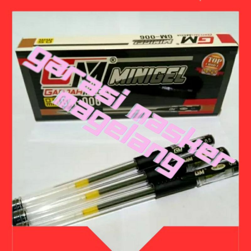 

Bolpoin GM Mini Gel / Bolpoin Gel / 1 LUSIN Harga Grosiran Termurah