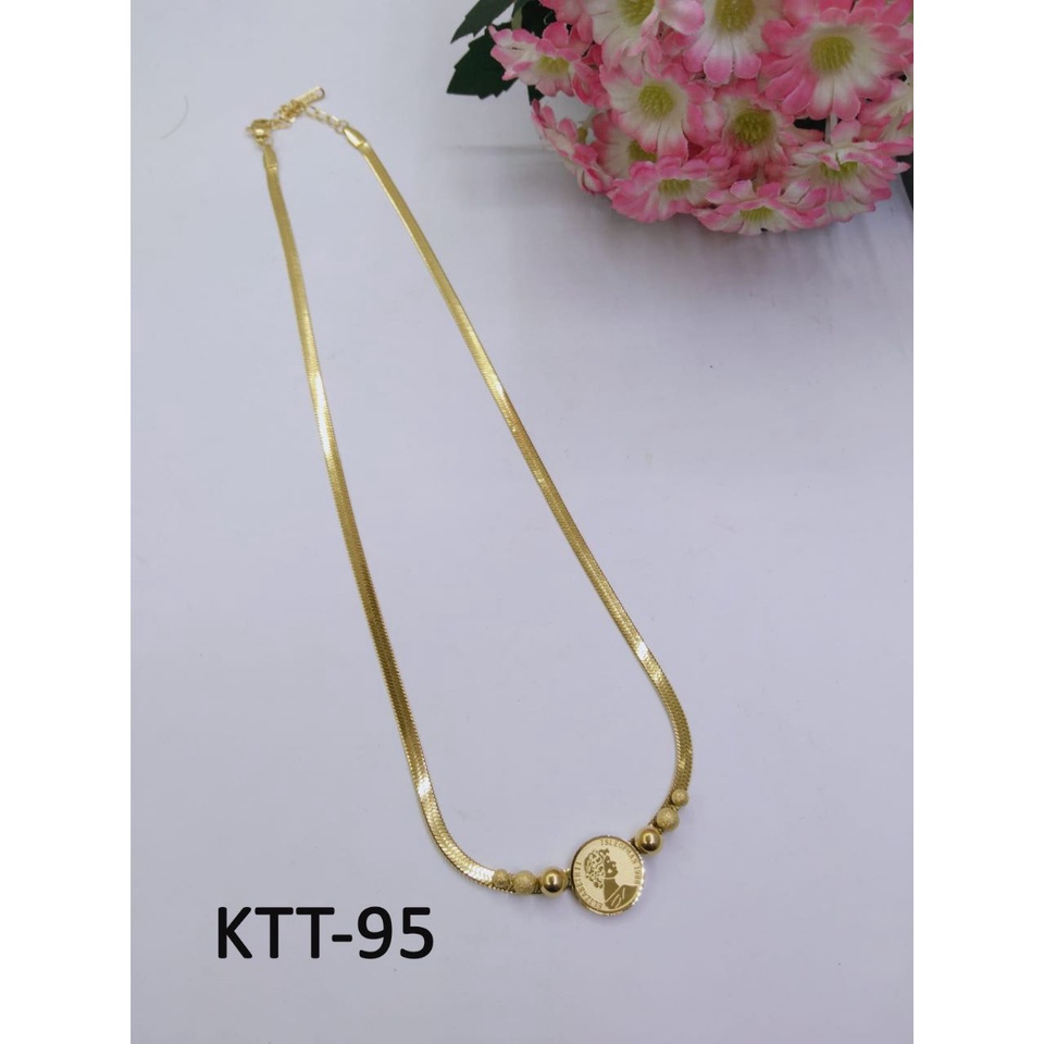 KALUNG TITANIUM EMAS GOLD KOIN PIPIH TERMURAH / DUNIA GELANG