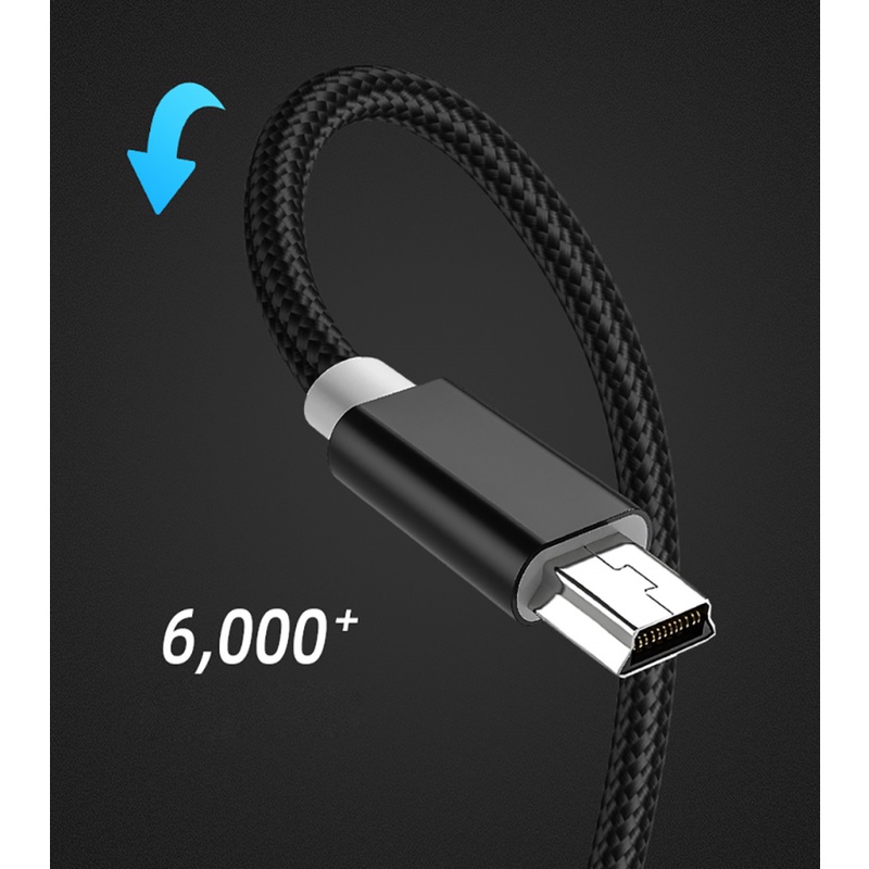 Kabel USB Mini Mini USB To USB Transfer Data Cepat Kabel Charger Untuk MP3 MP4 Player Mobil DVR GPS Kamera Digital Kabel HDD