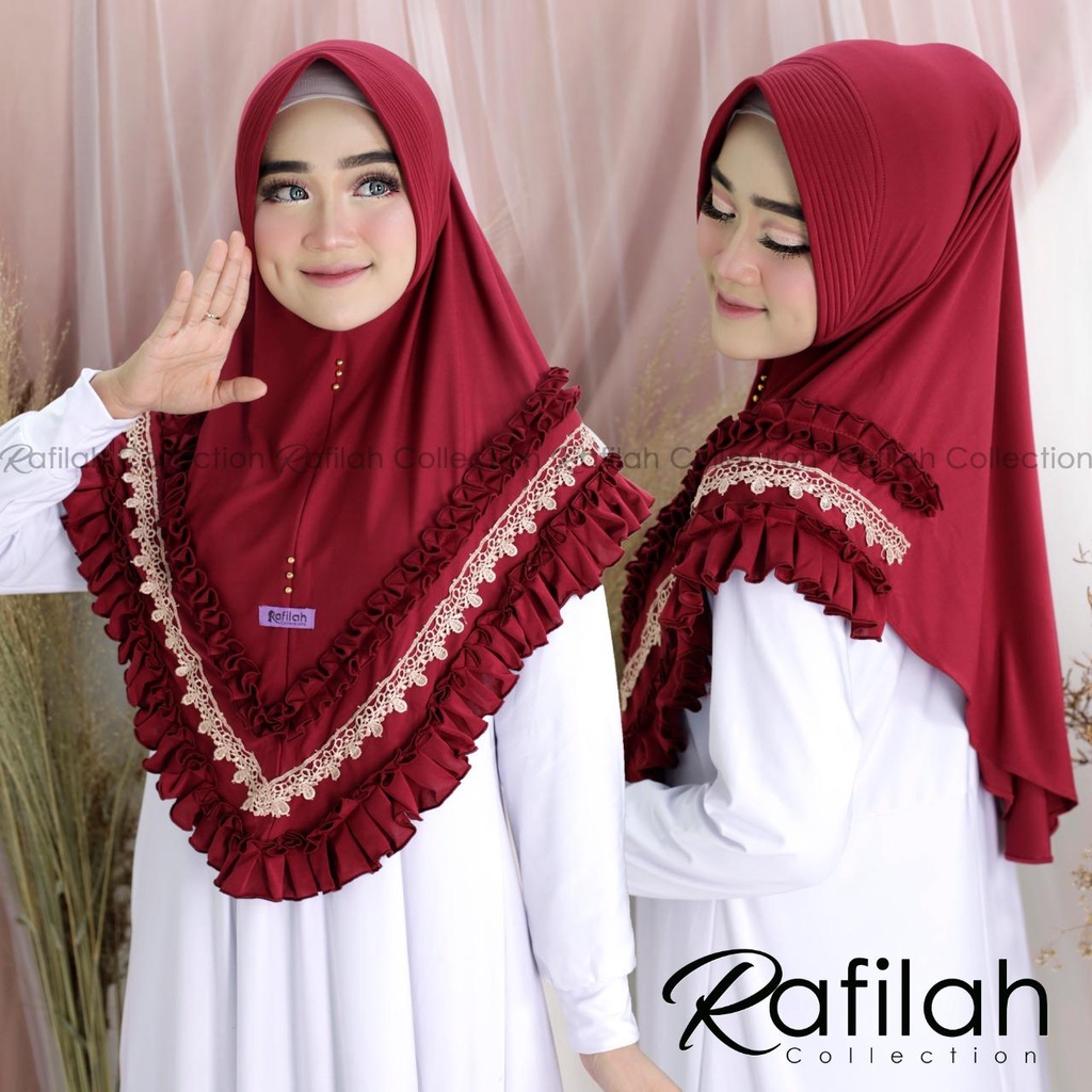 KERUDUNG INSTAN RENDA GOTIK RAFILAH TERBARU HIJAB INSTAN RENDA GOTIK RAFILAH TERBARU