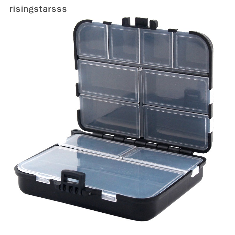 Rsid Span-new Mini Tempat Penyimpanan Terbang Fishing Tackle Box Memancing Sendok Kait Umpan Kotak Penyimpanan Aksesoris Pancing Jelly