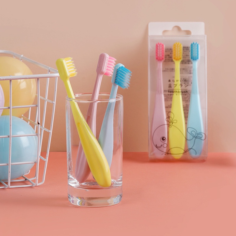 T&amp;Y Sikat Gigi Anak 1Set 3Pcs  Extra Soft Tavel Toothbrush Double Care Sikat Gigi Halus &amp; Lembut 3 IN 1 Untuk Perwatan Gigi
