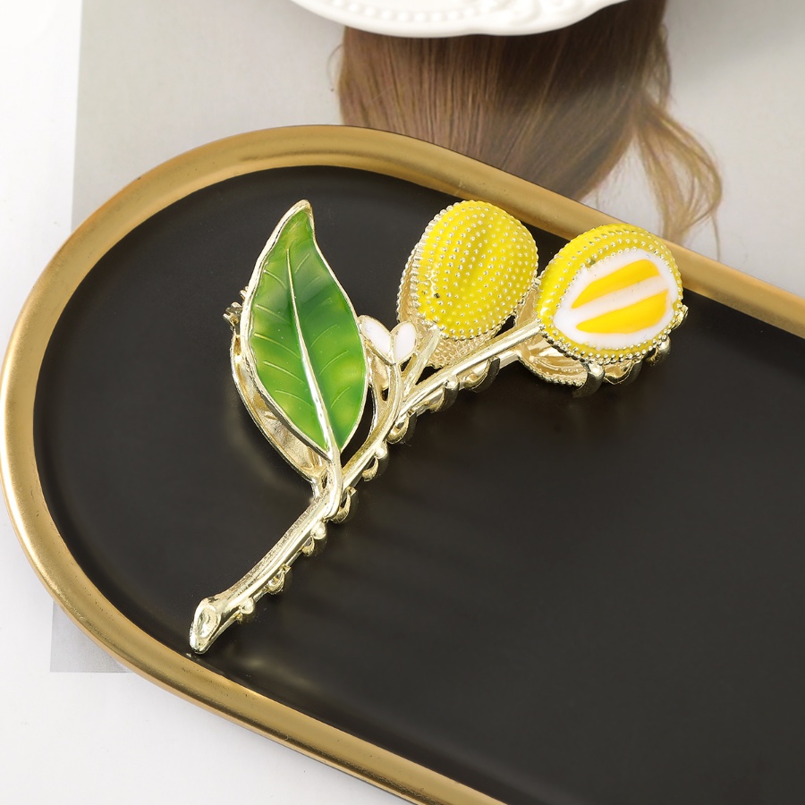 Logam Kreatif Durian Jepit Rambut Fashion Alloy Woman Hairpin Hair Claw Aksesoris Rambut