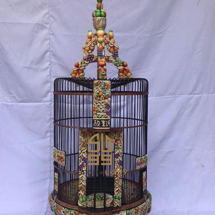 sangkar anis merah ukir, anis merah