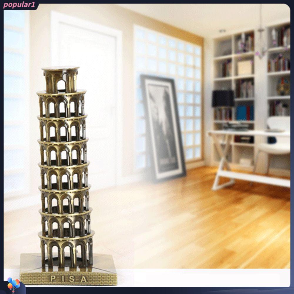 Populer Bersandar Menara Pisa Patung Kerajinan Tangan Rumah Kreatif Dekorasi Desktop Ornamen