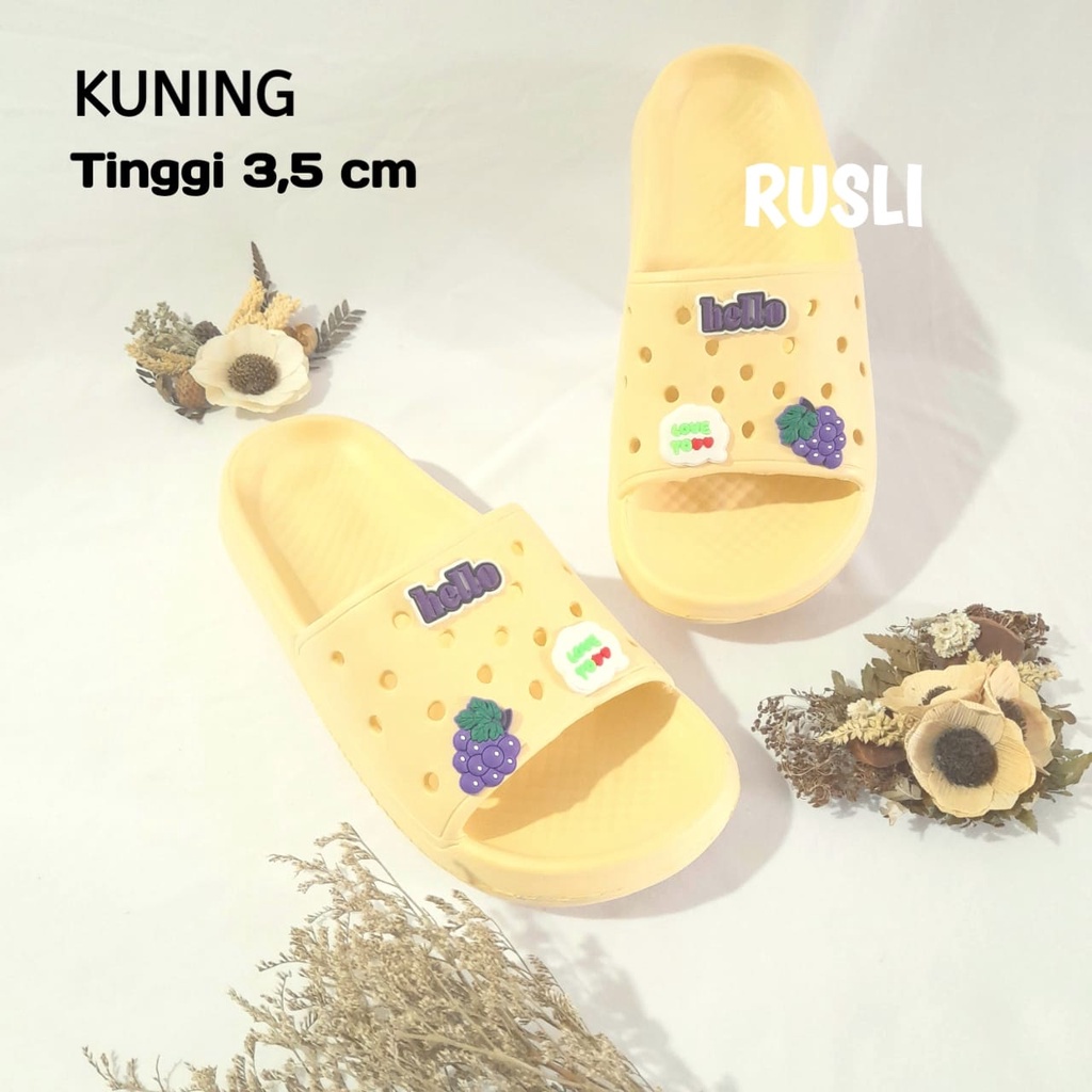 Sandal Santai Wanita Sweet Kokop Tebal Balacca 061L