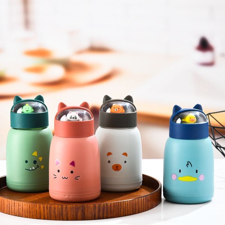 GOS -I404- Botol Kaca Karakter - Botol Minum Anak Karakter Lucu 360ml - Termos Karakter BPA FREE