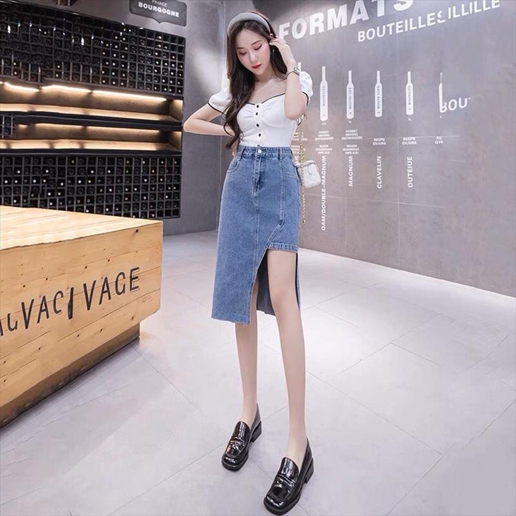 ROK DENIM FASHION KOREA BAHAN PREMIUM BANGKOK BKK,4023