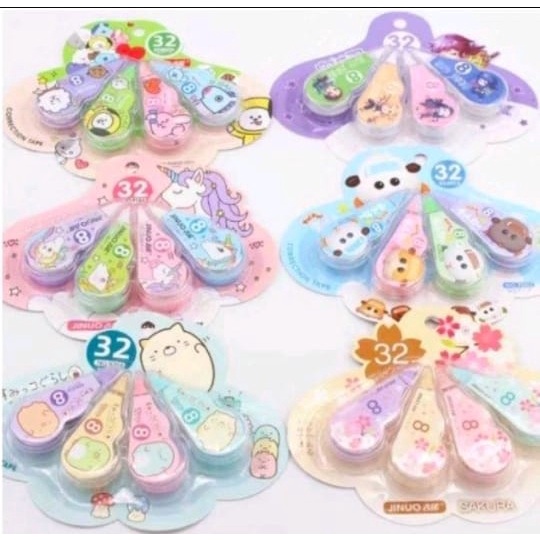 

Correction Tape Karakter / Tipex Kerta Fancy 4 in 1 ( isi 4 )